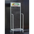 Free standing hanging product metal wire grid mesh wall panel display racks stand